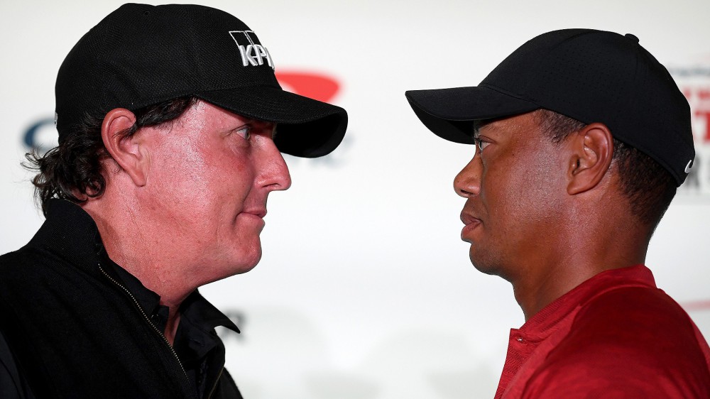 Before The Match, Phil calls Tiger the 'greatest of all time'