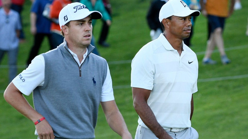 Both in contention, Thomas hears 'crickets' from Woods