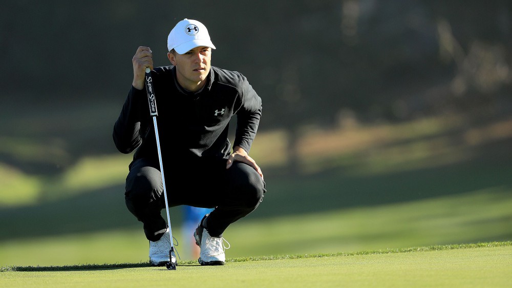 DJ fires 67 while Spieth's putting struggles continue