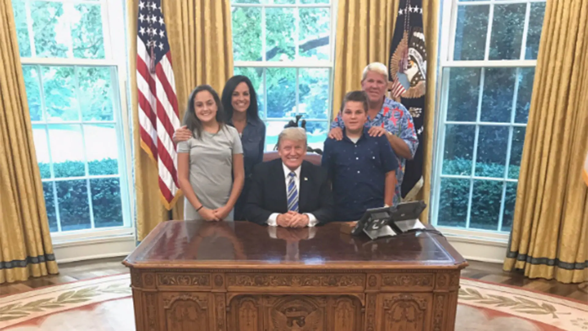 Daly visits President Trump in Oval Office