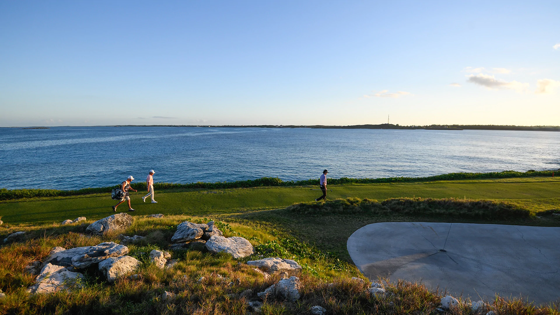 First-round play suspended after windy day in Bahamas