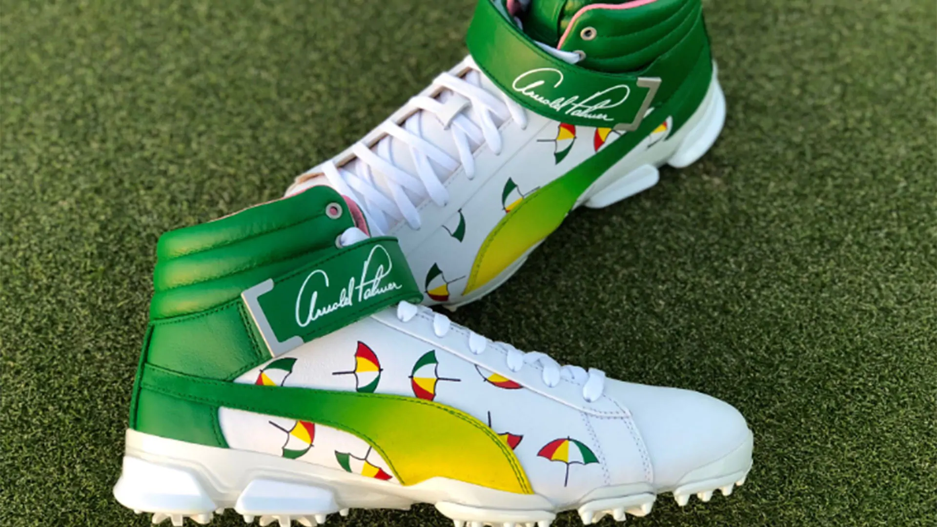 Fowler honoring Palmer with incredible Arnie-themed shoes