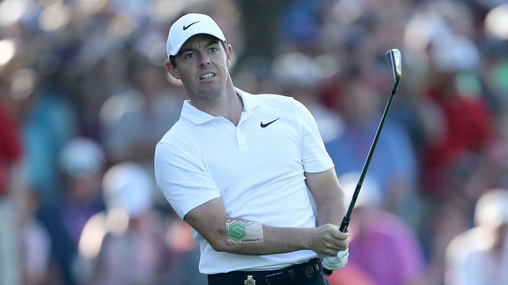 McIlroy wears patch to combat forearm tightness