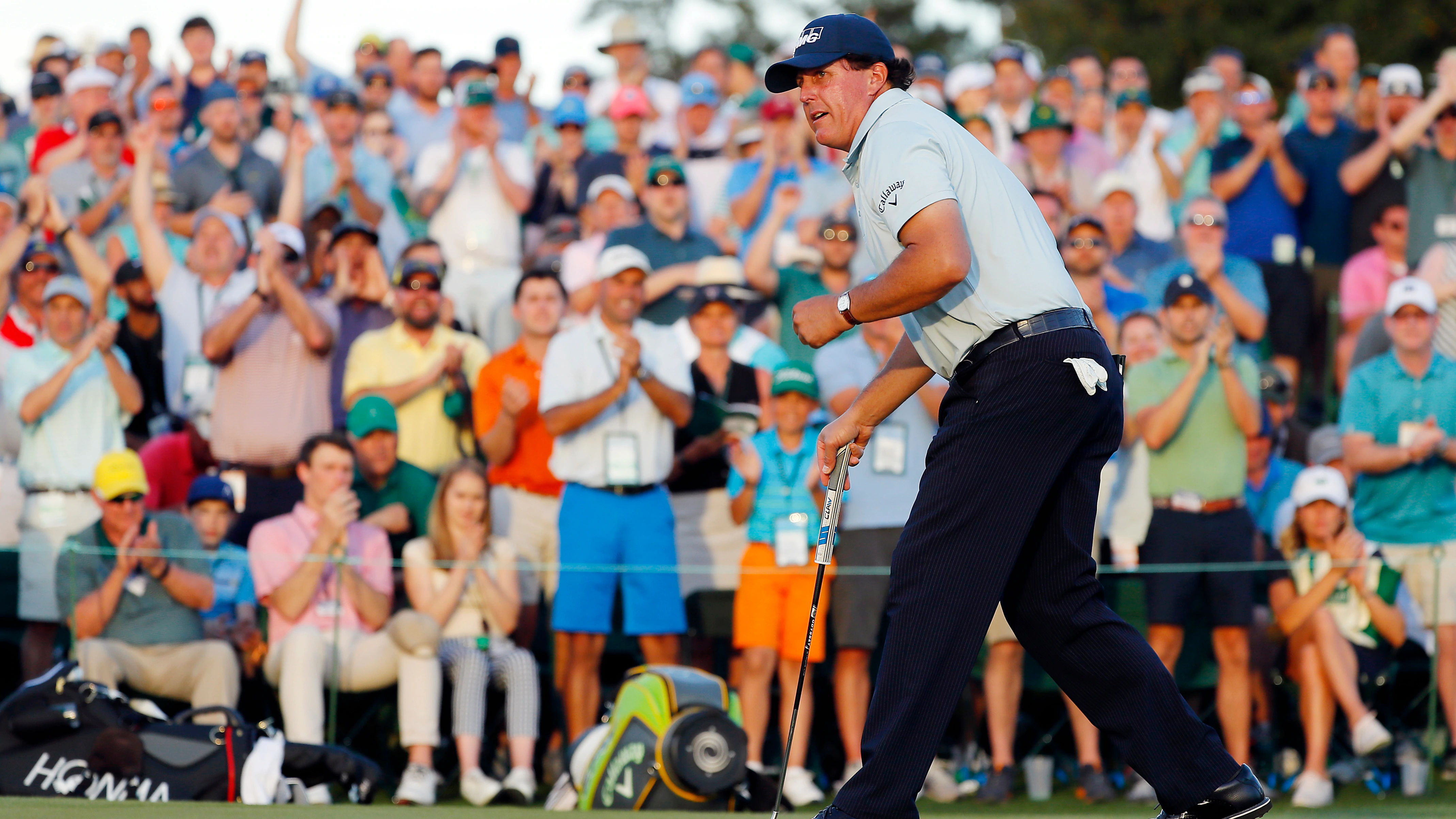 Mickelson (67) scrambles to lowest opening round since 2010 Masters win