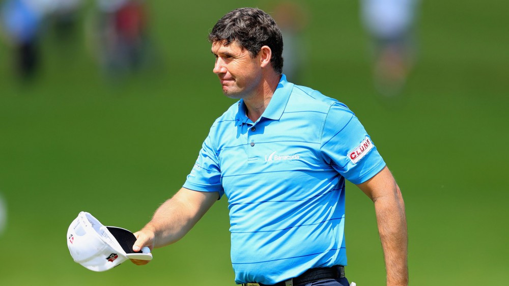 Padraig recovering from driver-to-elbow incident 2