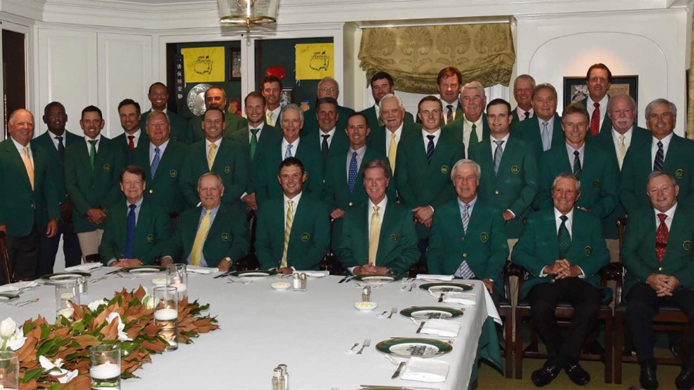 Photo: Winners gather for Reed's hearty Masters Champions Dinner