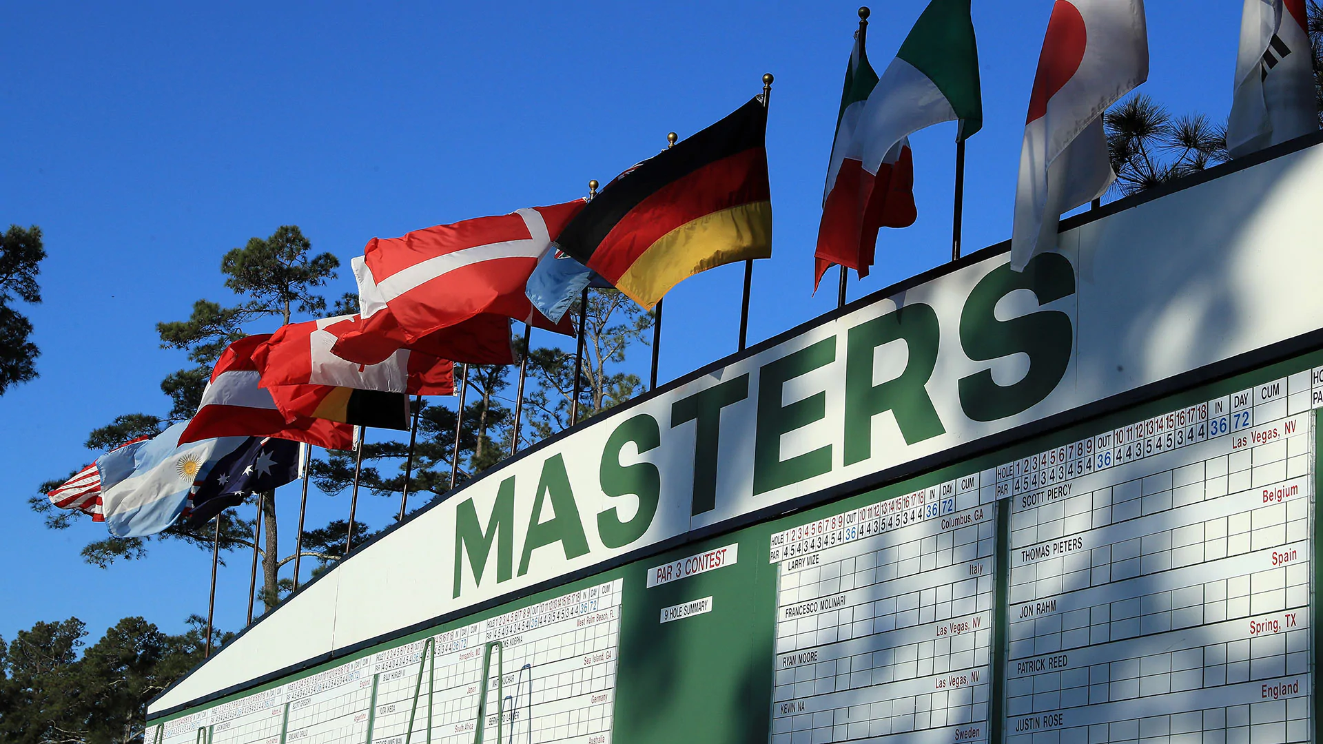 Round 1 and 2 tee times for the 82nd Masters