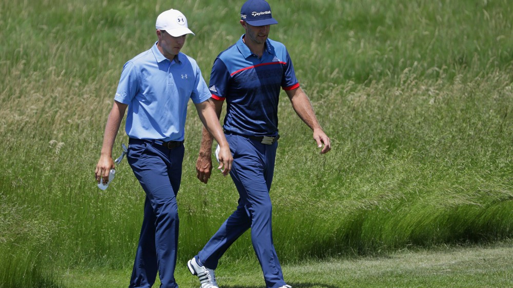 Spieth, DJ: Over par and frustrated by putting
