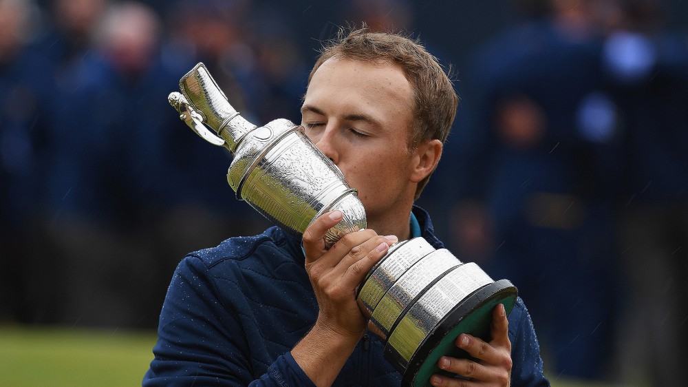 Spieth puts claret jug to good (and varied) use