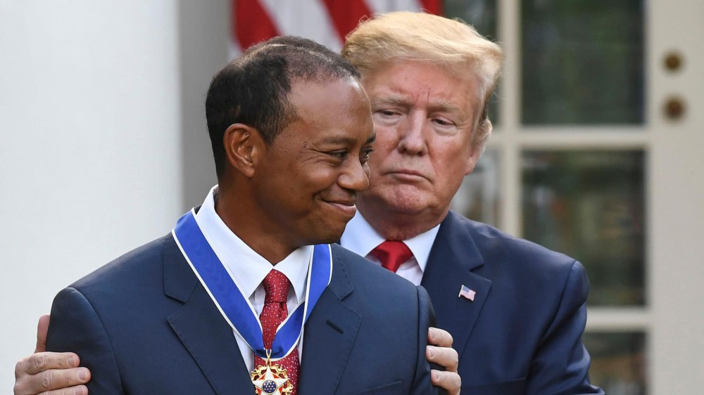 Trump awards Medal of Freedom to Tiger, 'a global symbol of American excellence'