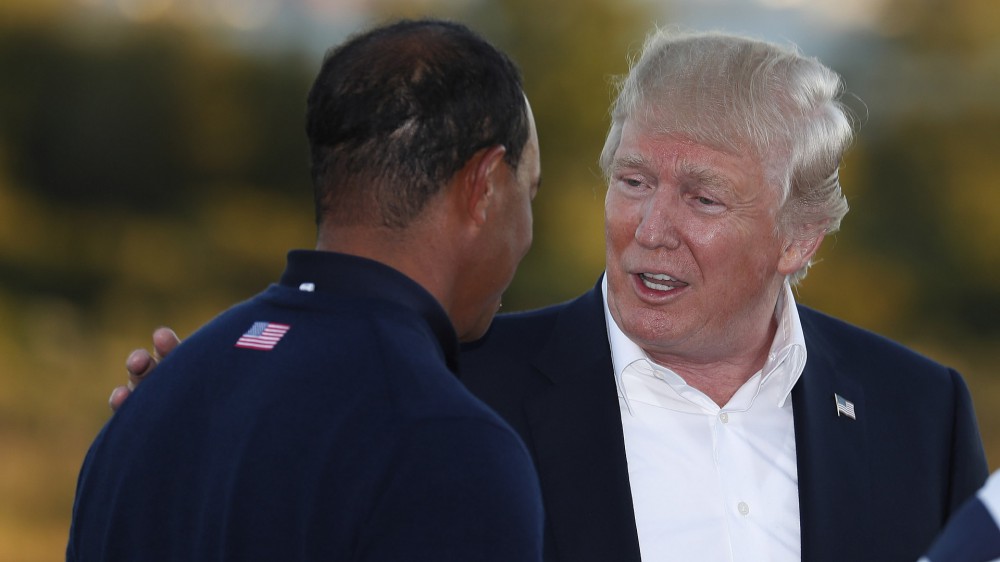 Video, images from Tiger, DJ's round with Trump