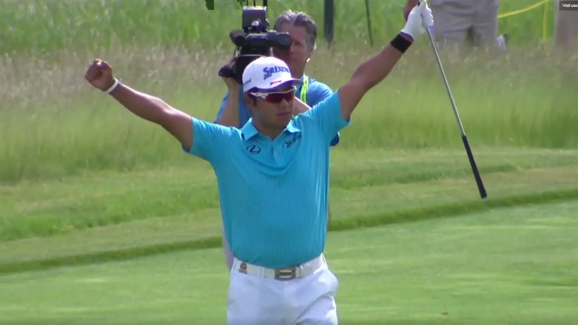 Watch: Hideki holes out for eagle at 15