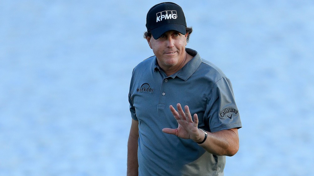 Watch: Lefty hits righty, out of bounds, underneath fence, because Phil
