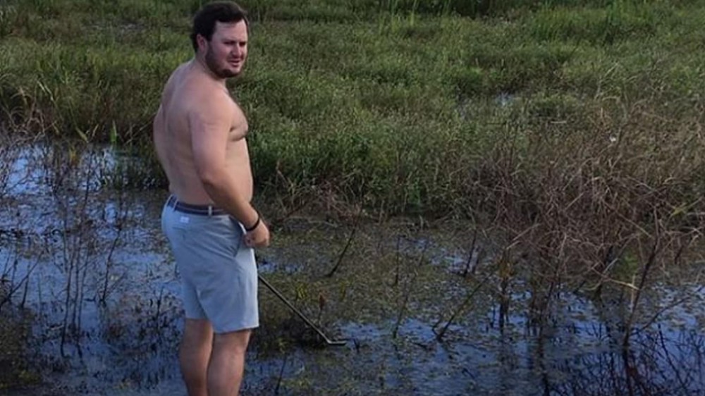 Watch: Shirtless Lovelady blasts from the water