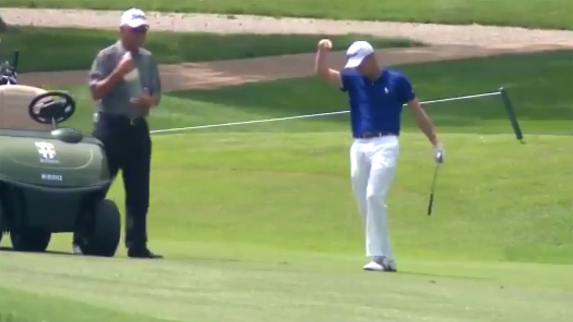 Watch: Thomas holes out in practice round at Bellerive