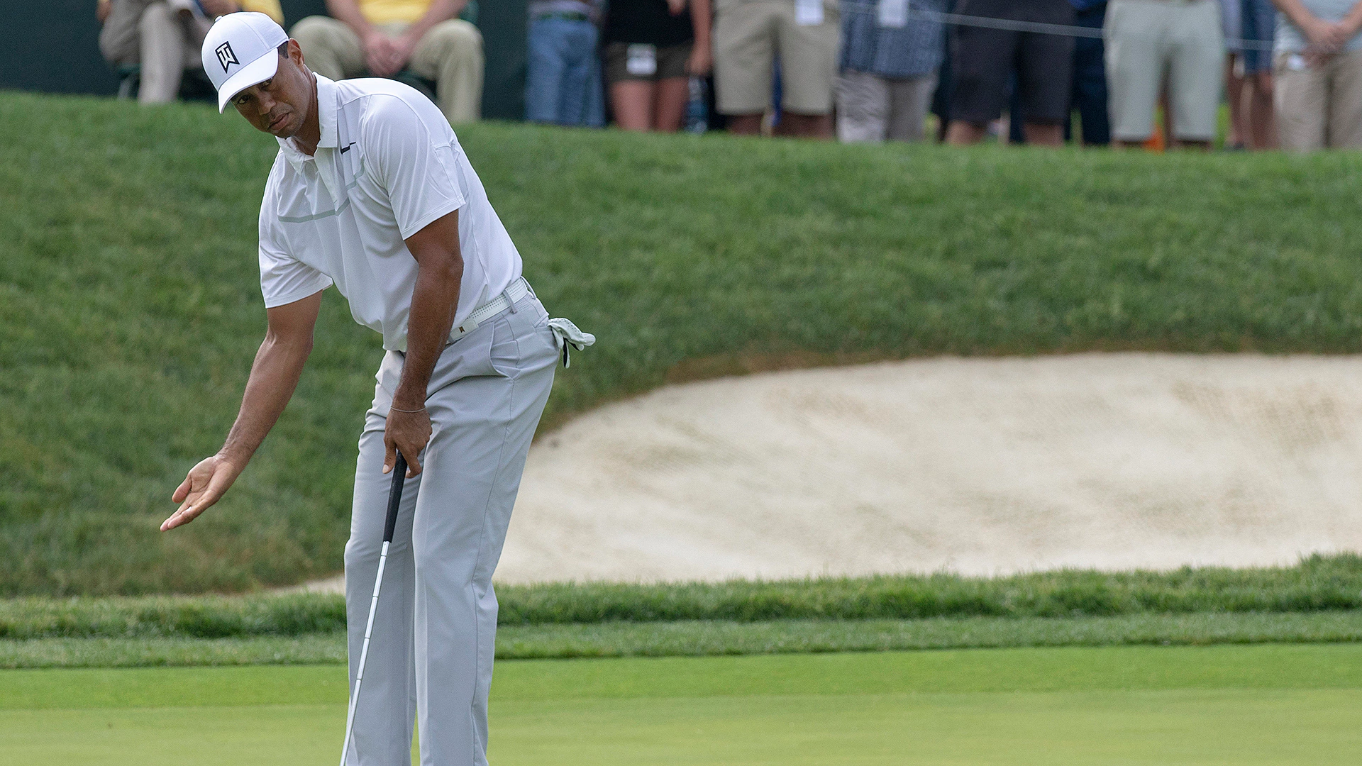 Watch: Woods struggles early, rallies late at Memorial