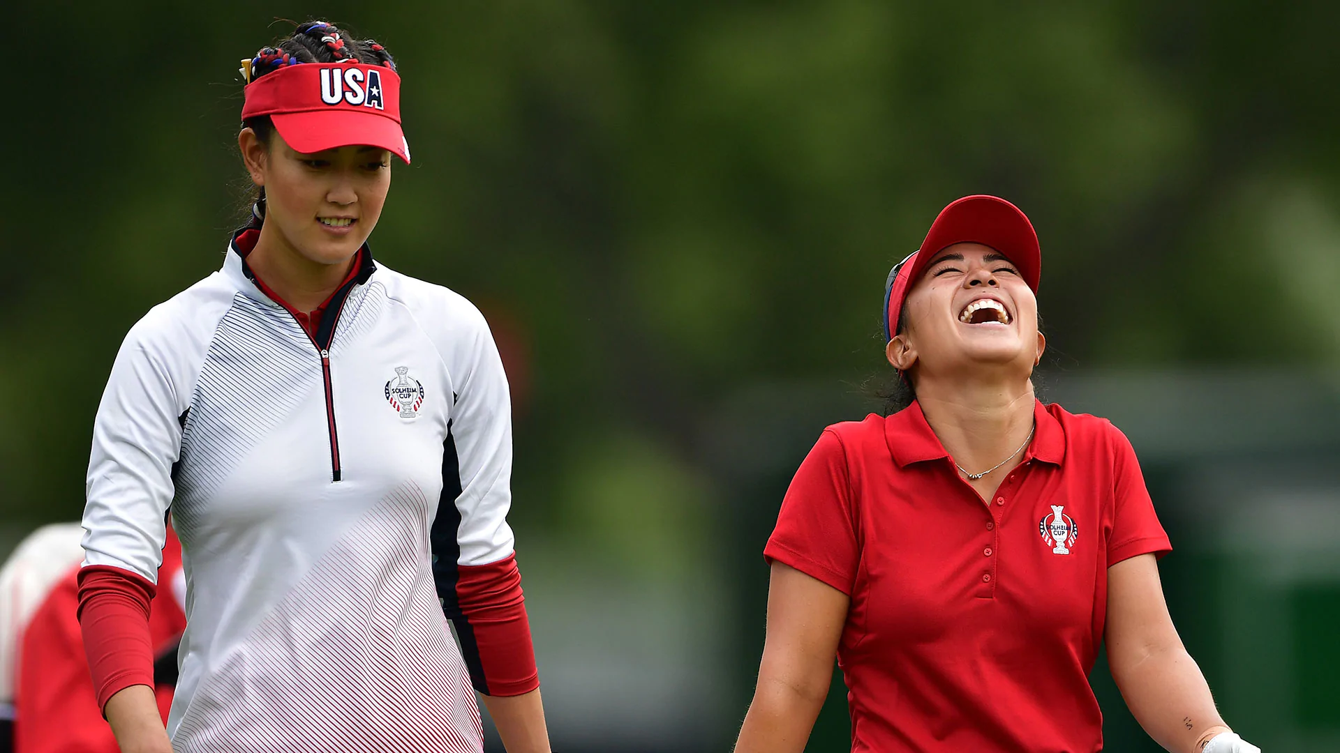 Wie with Kang; Lexi on the bench Friday afternoon