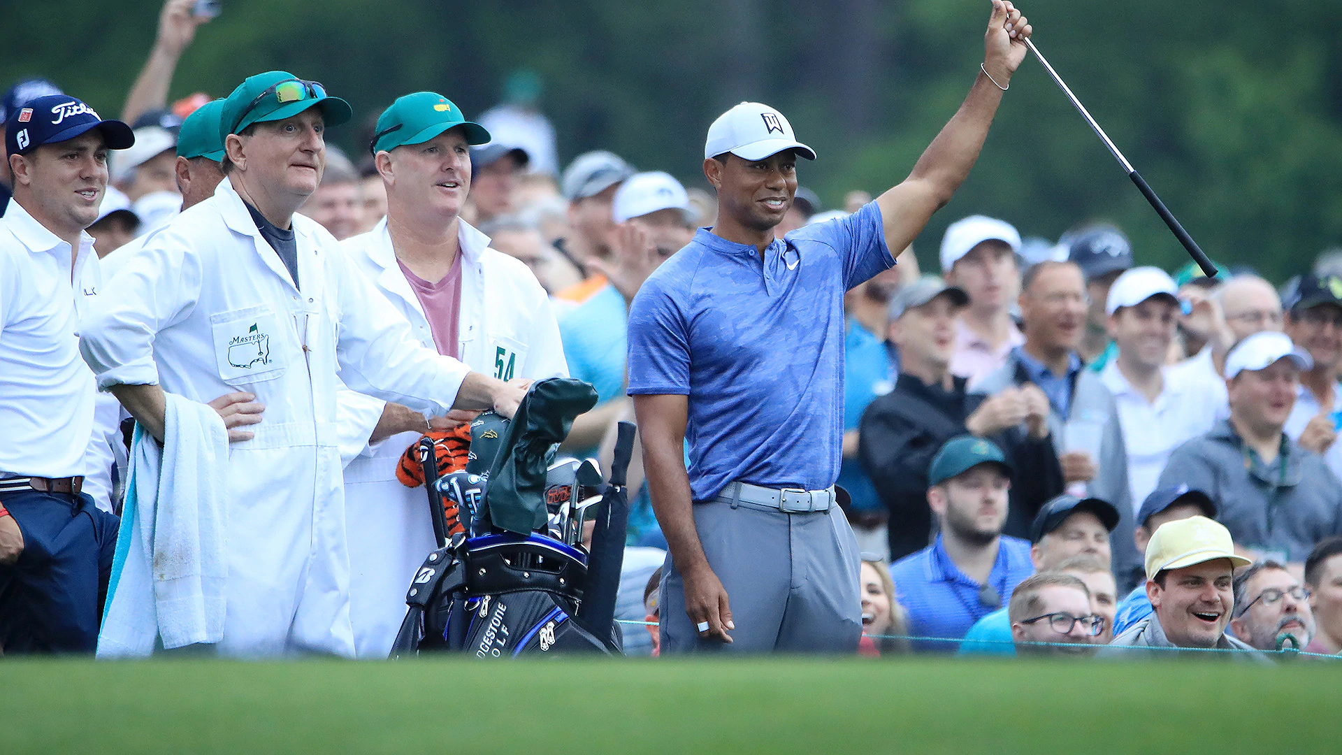 Woods grouped with Rahm, Li in bid for fifth green jacket