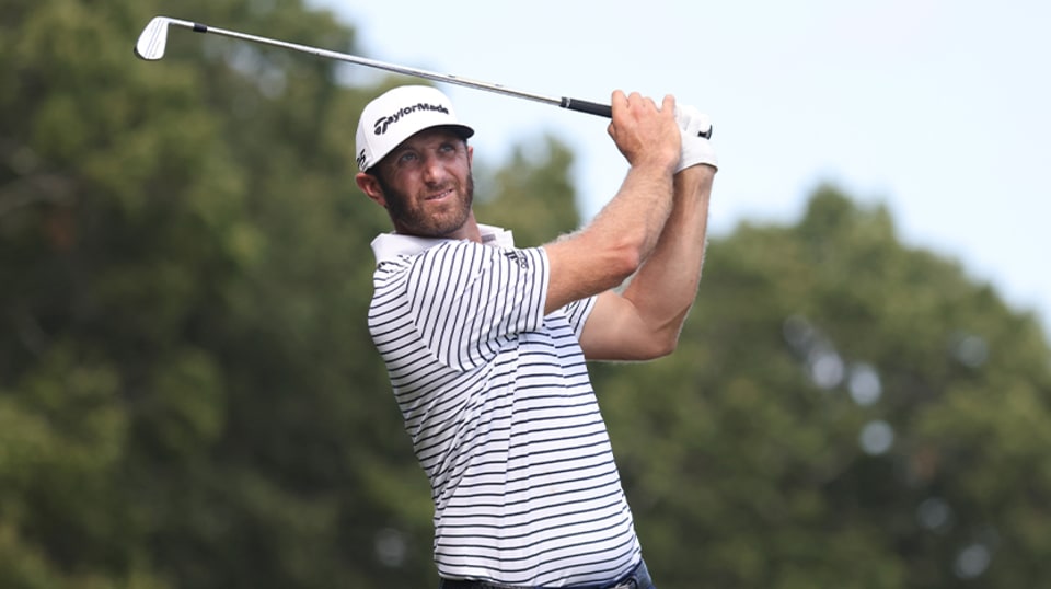 Dustin Johnson leads after second-round 60 at THE NORTHERN TRUST