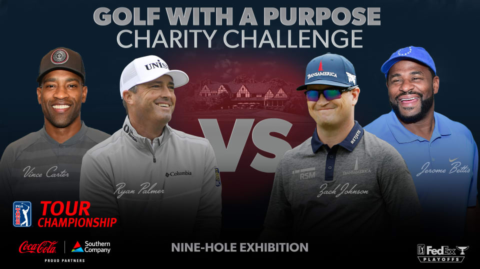 2020 TOUR Championship to host nine-hole charity match featuring Vince Carter, Jerome Bettis, Zach Johnson and Ryan Palmer