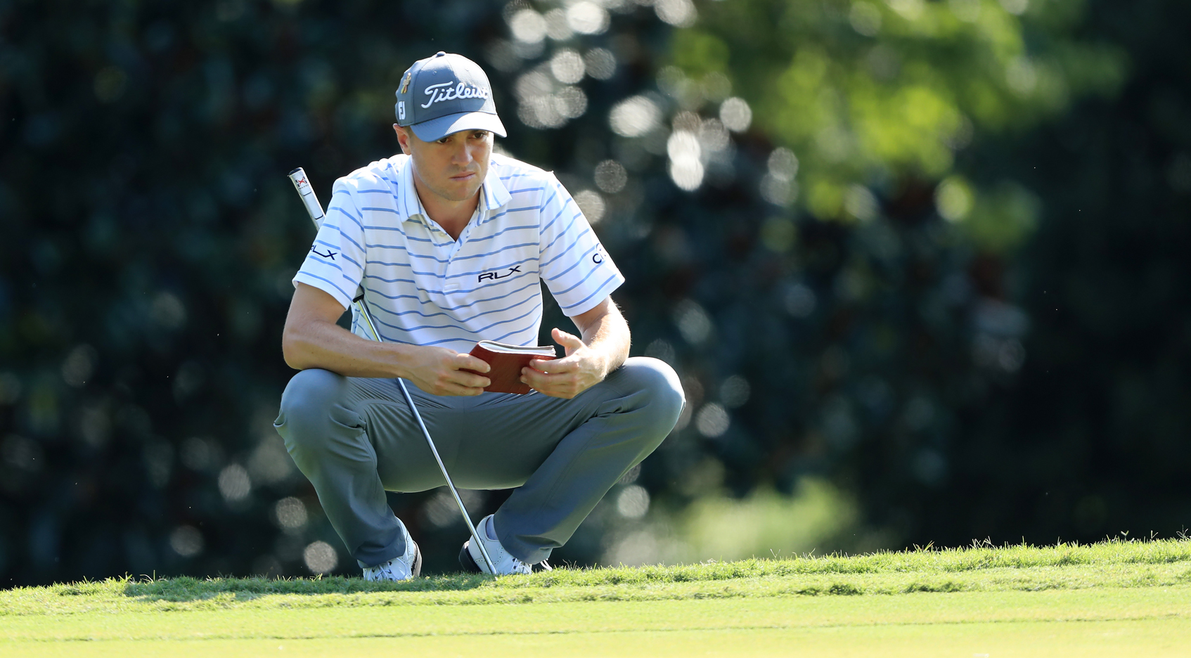 Justin Thomas ties personal record to remain in second at East Lake