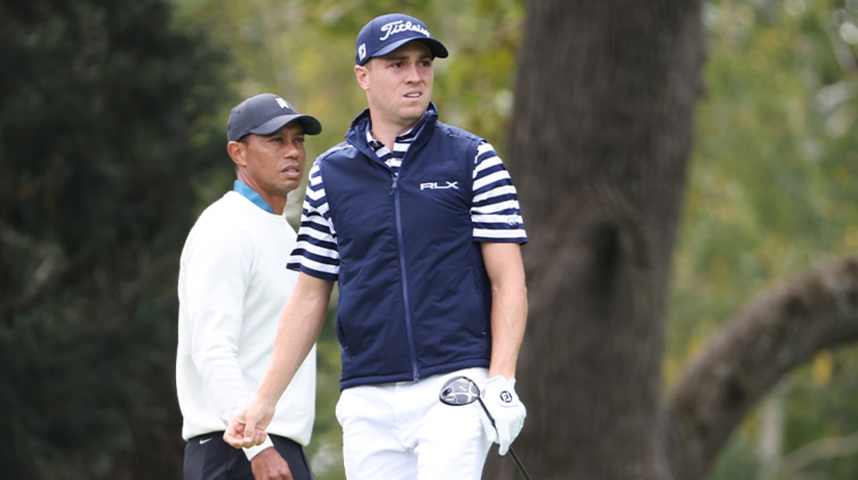 Justin Thomas salvages 73 to stay two back