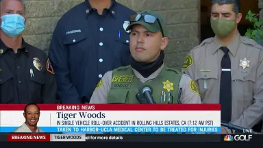 LASD deputy: Tiger Woods 'fortunate' to be alive after crash