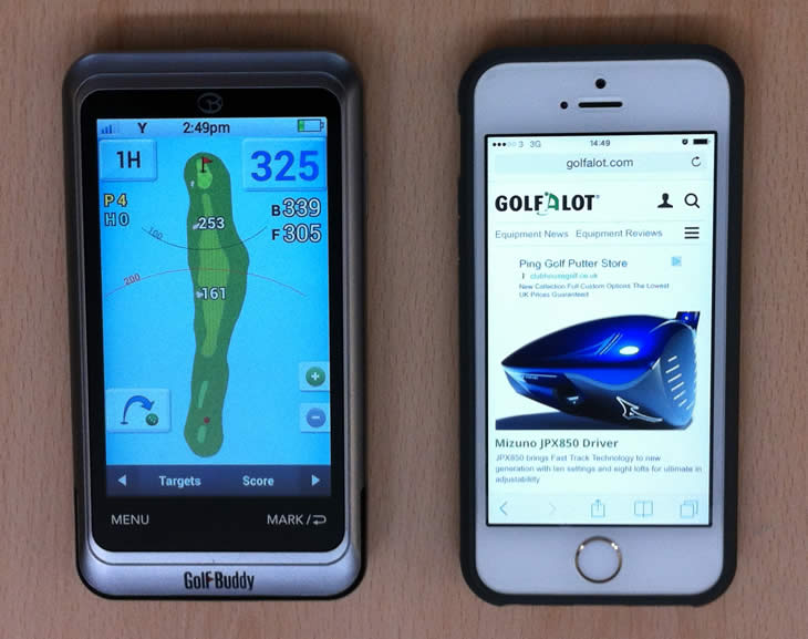 GolfBuddy PT4 GPS V iPhone 5