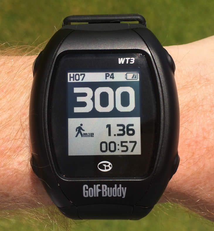 GolfBuddy WT3 Watch Screen GPS Tracking